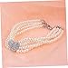BESPORTBLE Pet Pearl Necklace with Heart Pendant for Dogs and Puppies White Artificial Pearls for Parties and Special Occasions