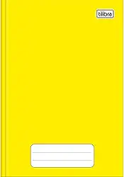 Tilibra - Caderno Brochura Capa Dura 1/4 Pequeno, Pepper, 235857, 14x20cm, Amarelo, 80 Folhas