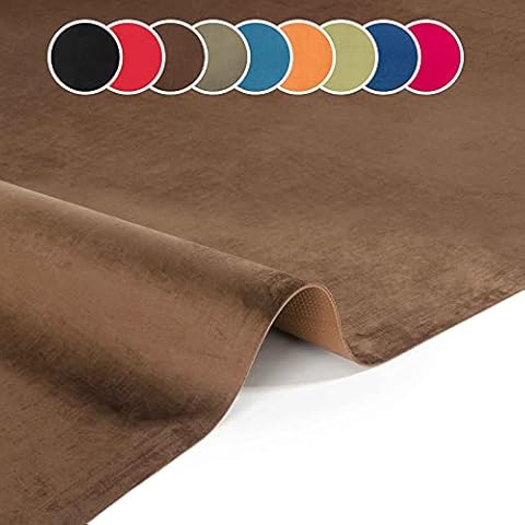 ANRO Alfombra de cocina de terciopelo antideslizante, lavable, color marrón Cover