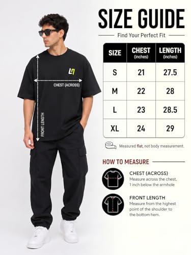 Image of Men's Cotton Oversized T-Shirt - Relaxed Fit Half Sleeve F1 Graphic Print Tee for Streetwear & Casual Outings - Black