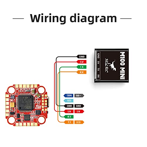 hglrc mini m100 gps module for ublox compatible with 2-7 inch fpv racing drone