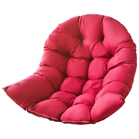 YLSAFET Cushion, Overstuffed Cushion Only, Suitable for Egg Rocking Chair, Wicker Chair, Rattan Swivel Chair, Swing Chair, Thick Leisure Hanging Basket Chair Cushion (Only Cushion) (Color : A) Cover