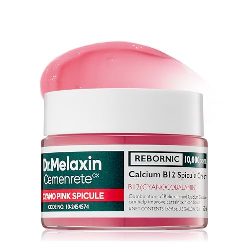 Dr.Melaxin Cemenrete Cyano Pink Spicule Cream with Calcium, Vitamin B12 for under eyes skin, Dark Circles, Fine Lines, Puffiness&Eye Bags Cream, 1.69 fl. oz.