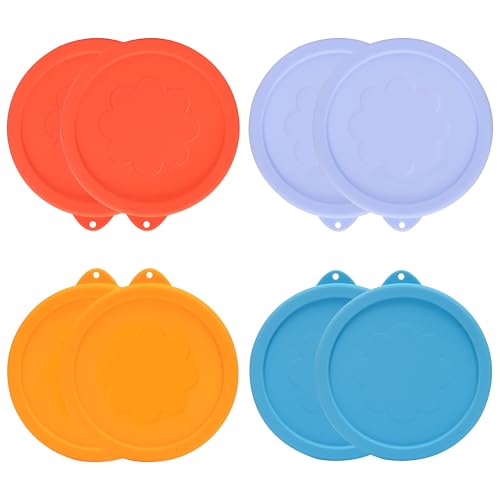 Image of LUVCOSY 2 Cup Silicone Replacement Lids Storage Cover for Pyrex 7200-PC Glass Bowls (Container not Included) 8 Pack Microwave, Dishwasher and Freezer Safe