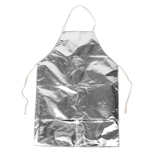 HONITANO Delantal Industrial Resistente Alta Temperatura con Aislamiento Aluminio Foil Protección Ignífugo para Soldadura y Trabajos Industriales