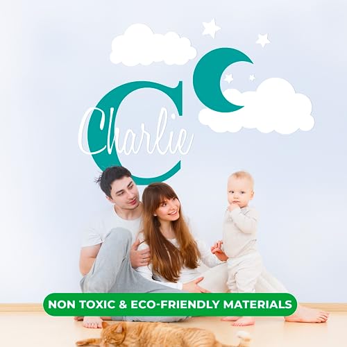 Vinilo decorativo personalizado con luna y estrellas 42" x 32" miniatura 5