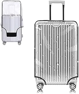 Yotako Clear PVC Suitcase Cover Protectors 24 28 30 Inch Luggage Cover for Wheeled Suitcase 