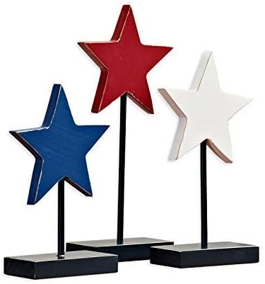 The Five Corners of Stars and Nursery Retro Color Bar and Restaurant Suite Ornaments Jewelry Blue White Red