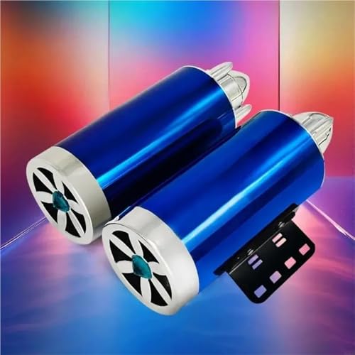 Double canal audio pour moto avec caisson de basses imitation pot