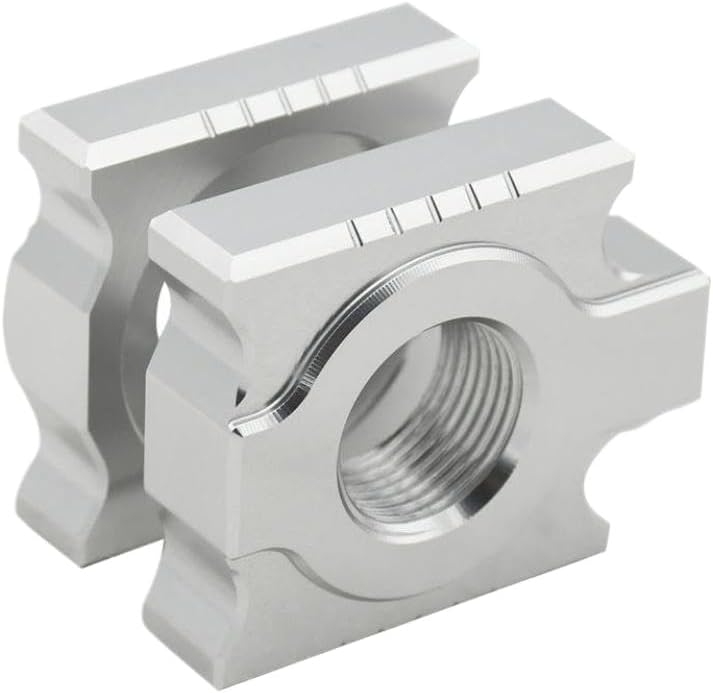 Motorcycle 20mm Chain Adjuster Regulator Sliders Compatible With TC TE TX FC 125 450 EXC EXCF XC XCF XCW SX SXF 125 530 (Color: For KTM Silver)