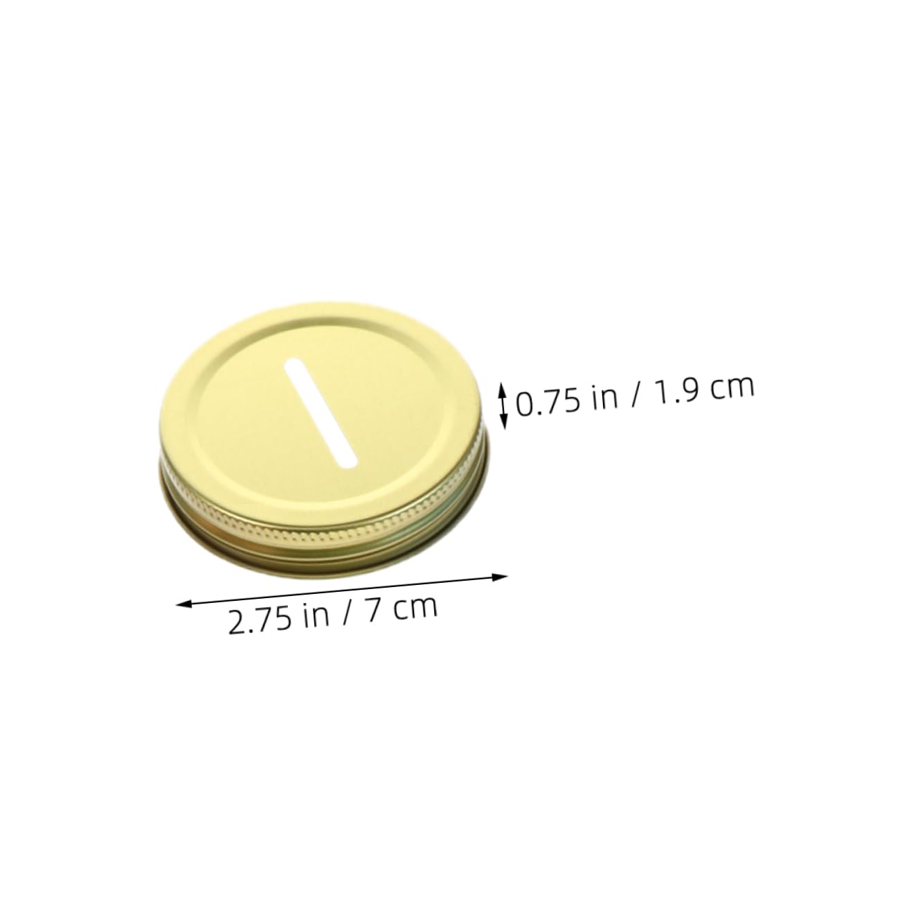 GLEAVI 4Pcs Metal Coin Bank Slot Lids for Jars Replacement Caps Smooth Edges for Safe Use for DIY Piggy Bank