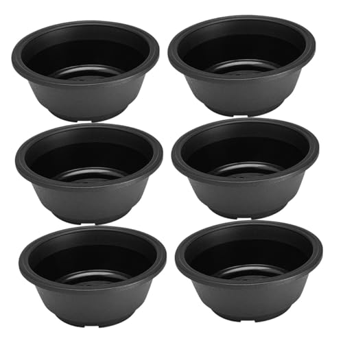 6 Pz Vaso Da Fiori in Plastica Aiuole Domestiche Piccoli Vasi Per Piante Fioriera Autoirrigante Ciotola Di Piante Grasse Vasi Da Fiori Da Giardino Mini Succulente Recipiente Pianta