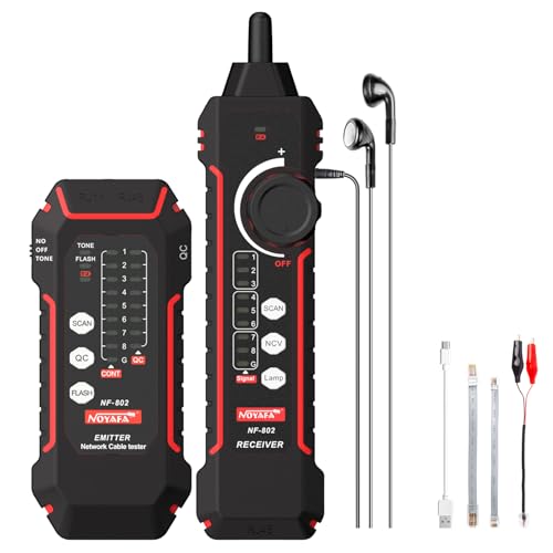 NOYAFA NF-802 Erweiterte Kabel Tester mit PoE Multifunktions Draht Tracker Netzwerkkabel Tester für LAN CAT5 CAT6 Tracker