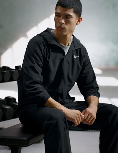 Nike Herren Dri Fit Form Hd Jacke, Black/Reflective Silv, M