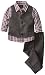 Nautica Baby Boys' Heather Herringbone Vest Set