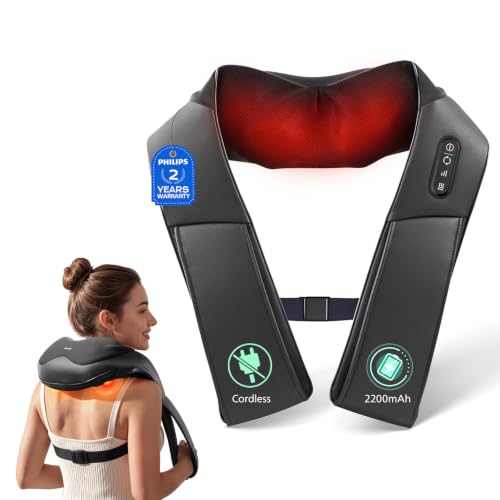 PHILIPS Cordless Shiatsu Neck and Back Massager with Heat, Gift for Women - image 1
