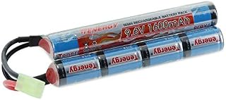 Tenergy 9.6V NiMH 1600mAh Rechargeable Butterfly Battery Pack with Mini Tamiya Connector