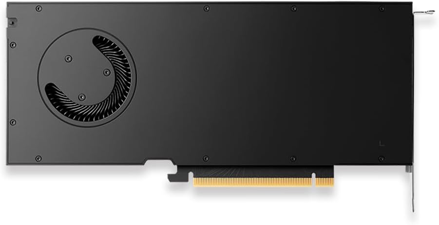 Назад view of PNY RTX 4000 Ada Generation Graphics Card showing the cooling fan
