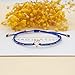 Agriajun Handmade Gold Star Boho Beaded Friendship Strand Bracelets for Women Charm Adjustable Couples Blue String Rope Braided Bohemia Seed Beads Bracelet Fashion Jewelry Gift