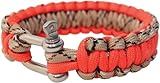 BCB Adventure Clothing Paracord Bracelet (with Metal Buckle), Orange