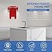 Red ABS Plastic Metal Faucet Fixing Nut Anti-Loosening Faucets Lock Nuts Fastener Lock Nut Tool for Hot/Cold Water Faucet Shanks Suitable for Kitchen Bathroom Home Hardware Accessories