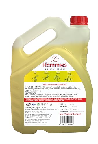 Image of Hommies Liquid Handwash, 5 Litre Lemon