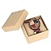 Produktbild HBODHBGS Paar aus Holz Uhren Männer Frauen mischten Farben-Stitching-Kreuz Holz-Quarz-Uhr verstellbaren Band-Geliebten Armbanduhr Einzigartige Geschenke Men with BOX