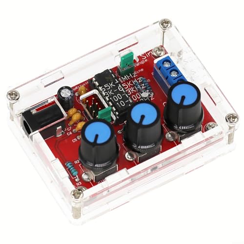 ZiStarlilife XR2206 Générateur de signal de haute précision Kit DIY 1 Hz-1 MHz Triangle sinusoïdal Onde carrée Fonction Générateur avec coque Fréquence...