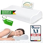 EcoSchlaf – EcoSchlaf Orthopädisches Kissen I Nackenkissen aus Soft Memo
