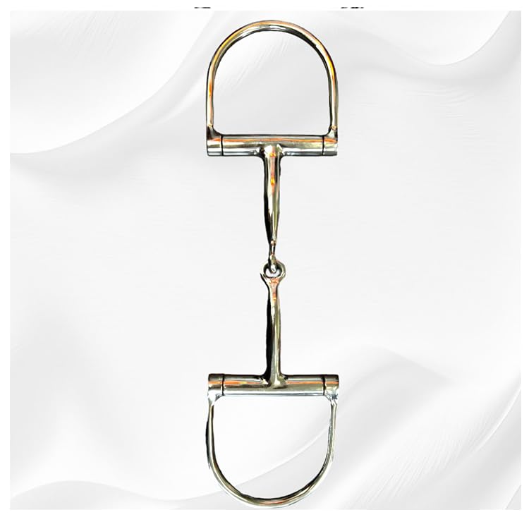 Equestrian Dee Ring Snaffle Horse Bit Stainless Steel Jointed (5.5 Inchs) - Image 2
