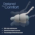 Alpine SleepDeep Multisize - Soft Ear Plugs for Sleeping and Concentration - New 3D Oval Shape and Noise Reducing Gel for Better Attenuation - 27dB - Ideal for Side Sleeper - 2-Pair Reusable: S + M/L - Image 3