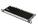 Produktbild Good Connections® Patchpanel/Patchfeld - 10" - Servermontage/Rackeinbau - Cat. 6A, 500 MHz - 10-GIGABIT-fähig - 12-Port - 0,5 HE - STP geschirmt - werkzeugloses Öffnen - Tiefschwarz (RAL9005)