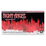 Adenna Night Angel 4 mil Nitrile Powder Free Exam Gloves (Black, X-Large) Box of 90