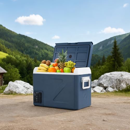Image of ICF41 12 Volt Car Refrigerator,42QT /40L Portable Freezer Electric Cooler -4℉~68℉,12 /24V DC 100-240V AC Car Fridge for Camping, Road Trips, RV, Truck