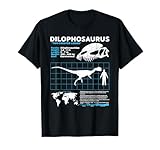 Dilophosaurus fact sheet Dinosaur Facts T-Shirt