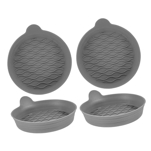 PLAFOPE Round Coasters for Drinks Car Cup Holder Placemat Heat Resistant Silicone Coaster Set