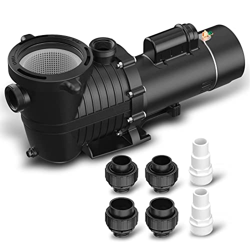 Briopaws 1.5Hp Dual Speed Pool Pump, 4680Gph Flow, 43Ft Head Lift, Self-Priming Water Pump For Inground/Above Ground Pools, Seawater Pools And Hot Tubs, 230V 60Hz Ac #TOP27