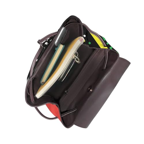 Juneteenth African American Flag Microfiber PU Leather Backpack Lightweight Daypack Bag for Travel Business Commute Gym4