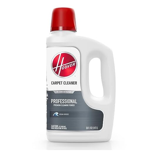 Hoover Prime Professional Deep Cleaning Carpet Shampoo, Concentrated Machine Cleaner Solution, 50oz Formula, AH31959, White
