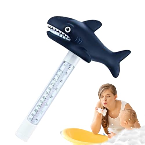 水温センサー - カートゥーンアニマルデザインの温泉温度計 | 家庭用浴槽やスパプール向けの見やすい表示 温度測定器具 屋外湖や室内温泉にも対応 家族に最適
