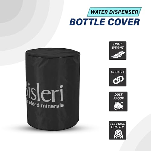 Image of Kuber Industries Rexine 20 Ltr. Water Camper Cover | Easy-To-Clean & Machine Washable Dispenser Bottle Cover - Ideal for Home, Office, Hospital & Outdoor Use | Black