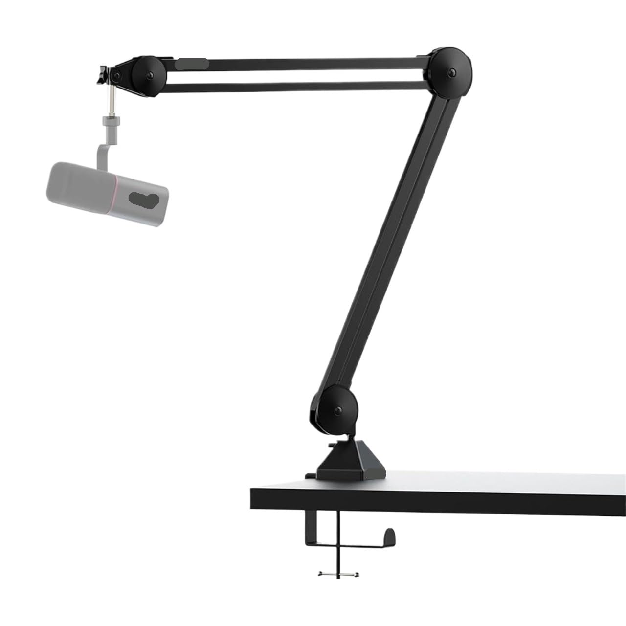 Soporte de Micrófono de Escritorio Soporte de brazo articulado for micrófono, ajustable resistente con bridas for cables, soporte escritorio(MI06MEDIUM)