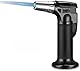 ガストーチ・バーナー 小型 炙り調理用ガストーチ 充填式キッチンブローライター ワンタッチ着火 1300℃ 火力調整可能 安全ロック 防風 炙り調理 お菓子作り 炭火起こし BBQ/アウトドア/料理//キャンプ/溶接などに対応 アウトドア 調理用品 (ブラック)