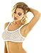 iiniim Womens See Through Bralette Vest Tank Tops Fishnet Bra Workout Yoga Sheer Mesh Camisole Crop Top White XX-Large