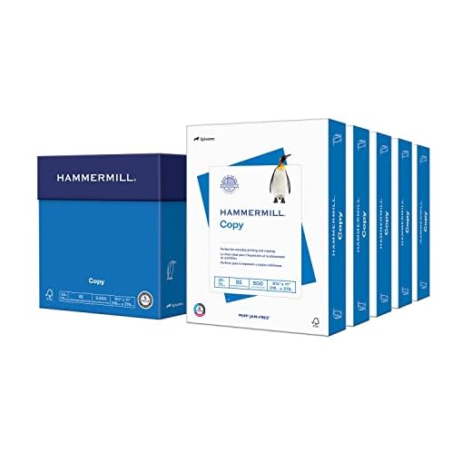 Hammermill Printer Paper, 20 lb Copy Paper, 8.5 x 11 - 5 Ream (2,500 Sheets) - 92 Bright, Made in the USA