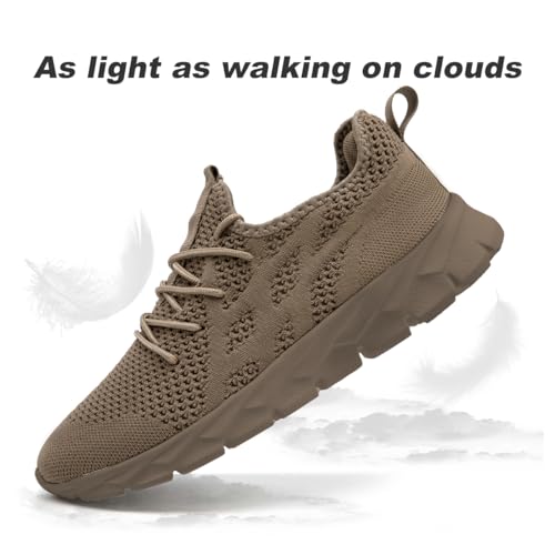 Image of DLWKIPV Mens Running Shoes Sneakers Non Slip Slip On Tennis Lightweight Athletic Cushioned Comfort for Walking Gym Fitness & Daily Training Leisure Sports
