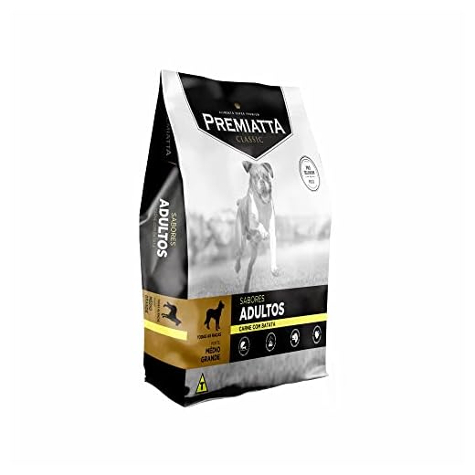 Ração Premiatta Classic Cães Adultos Raças Médias e Grandes Sabores Carne com Batata 15kg