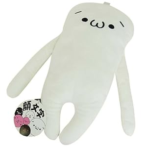 顔文字 抱き枕 ショボーン 白