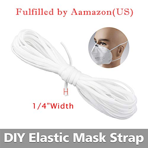 25 Yard 1/4 Inch Wide Elastic String Cord Bands Rope for Sewing Crafts