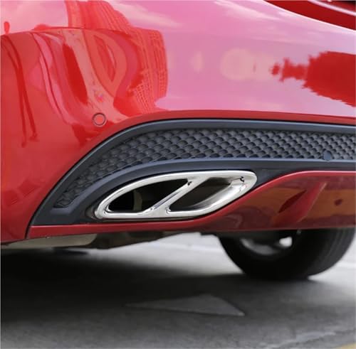 Cache de sortie d'échappement finition noire pour Mercedes CLA W117 - 3